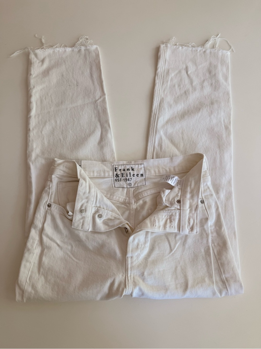 Frank & Eileen High-Rise White Jeans - Picture 2 of 4